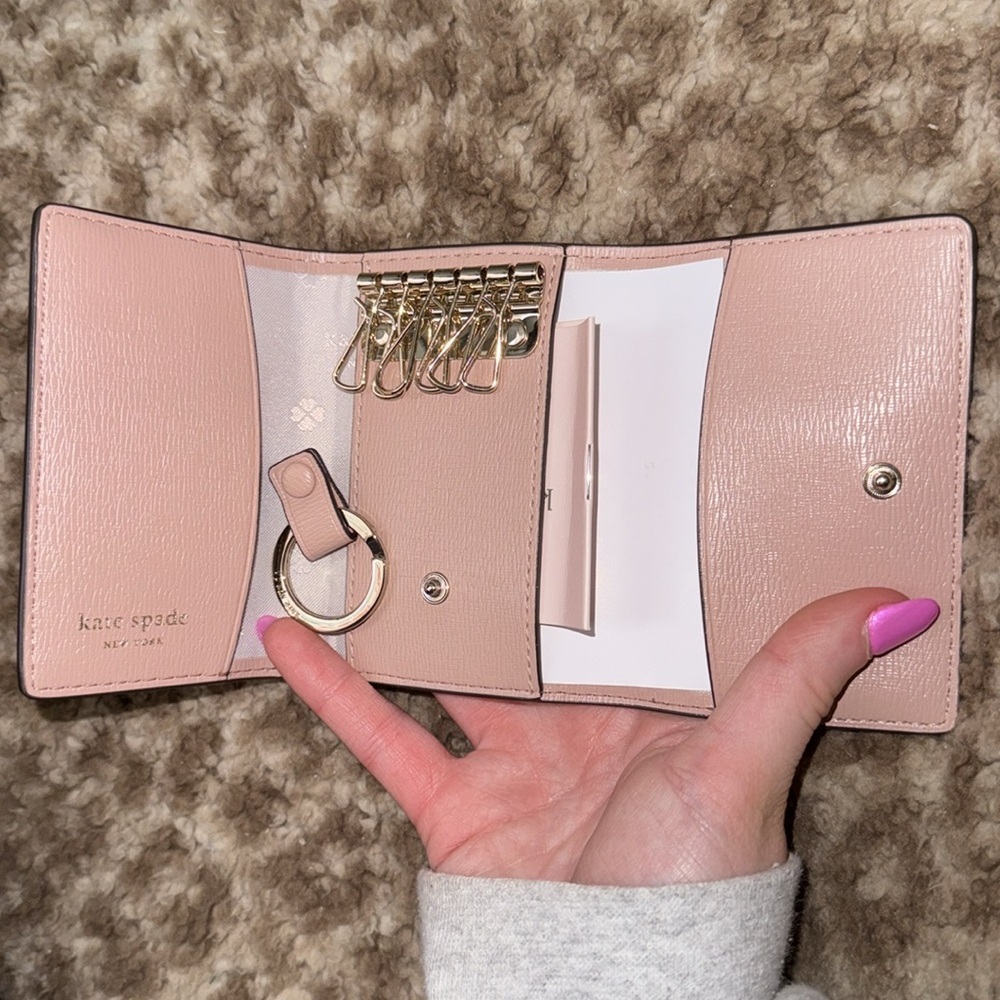 Kate Spade Hawaii Exclusive Folding Small Floral Wallet Coin Purse - Picture 3 of 5